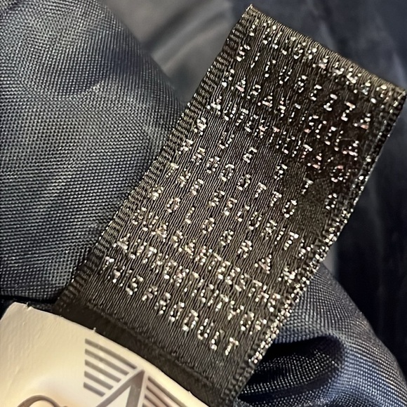 ⭐️ New A Collezioni Suede Navy Lined Jacket Size Medium - Picture 6 of 8